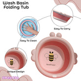 Multipurpose Baby Essential Wash Basin for Baby (Bee Pink)